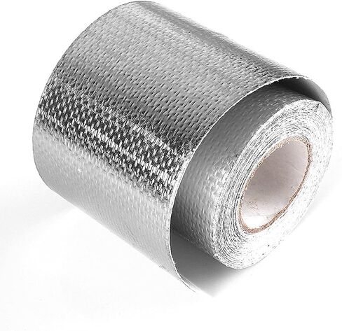 Hose and Auto Use (2 Inch x 32.8 ft)Silver Heat Shield Tape Cool Tapes Aluminum Foil Heat Reflective Adhesive Heat Shield Thermal Barrier Foil Tape Self-Adhesive Heat Resistant Tape Duct Tape in Saudi Arabia