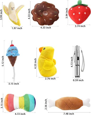 Puppy Toys Squeaky Goat Plush Toy Perfect for Small Dogs Teething Toys Not Suitable for Aggressive Chewers, a Variety of Dog Toy Sets in Saudi Arabia