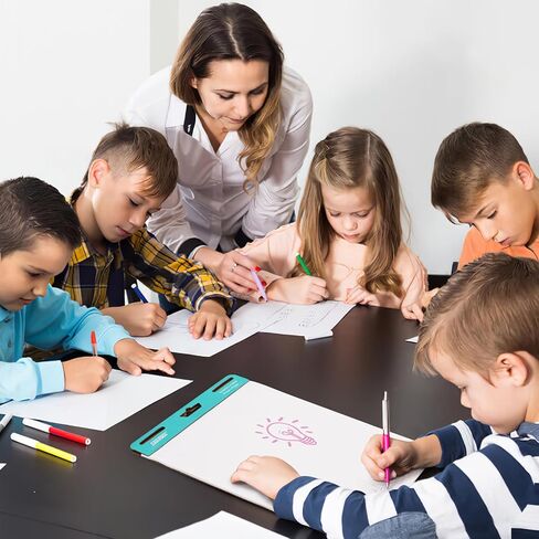 SHARBDA Sticky Easel Pads,Letter-Size,8.5 x 11 inches,Small Chart Paper, 30 Sheets/Pad, 4 Pads, Portable Blank Sheet with Sticky for Classrooms, Drawing, Writing in Kuwait