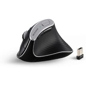 Wireless Vertical Ergonomic Mouse, Bluetooth & 2.4G Connectivity, 3 DPI Settings, 7 Buttons - Ideal for PC, Desktop, Laptop, MacBook