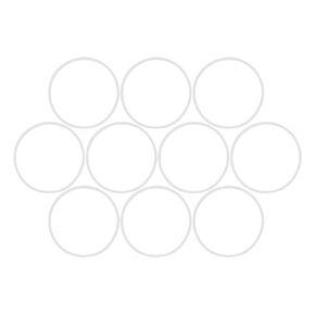 X AUTOHAUX Silicone O-Rings, 48.6mm OD 45mm ID 1.8mm Width VMQ Seal Gasket for Compressor Valves Pipe Repair, White, Pack of 20