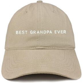 Trendy Apparel Shop Best Grandpa Ever Embroidered Soft Cotton Dad Hat