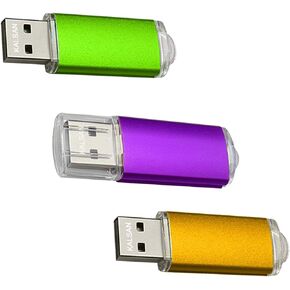 64GB USB Flash Drives 2 Pack USB 2.0 64GB USB Thumb Drive Multicolor-Red,Blue