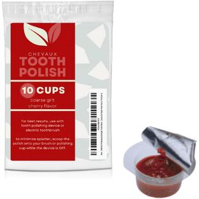 CHEVAUX Professional Strength Tooth Polish - Coarse Grit Teeth Polish Pack of 10 (Bubblegum)