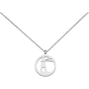 BEKECH Lighthouse Charm Necklace Lighthouse Jewelry Lighthouse Keeper Gifts Nautical Lighthouse Gift