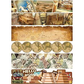 Patelai 118 Ft Classroom Bulletin Borders World Map Bulletin Board Travel The Map Paper Borders Trim for Back to School Chalkboard Whiteboard Decorations in Kuwait