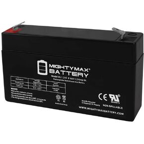 Mighty Max Battery 6V 1.3AH - 60-914 - Back-up Battery for GE Simon XT Panel
