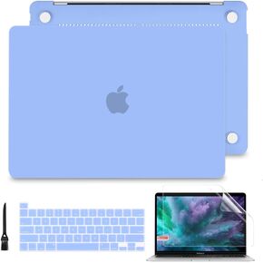 Batianda for MacBook Pro 13 2020 2022 Release M1 M2 Chip A2338 A2251 A2289 Model Plastic Hard Shell Cover with Keyboard Cover Skin and Screen Protector for Newest Mac Pro 13 Touch Bar, Solid Pink