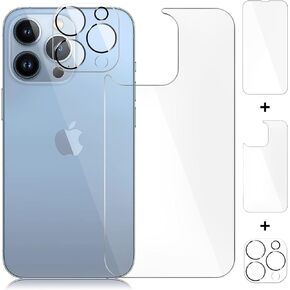 [3 Pack] Screen Protector for iPhone 13 Pro Max, Front and Back Screen Protector,Camera Protector Tempered Glass [Anti-Scratch] Protective Film(6.7")