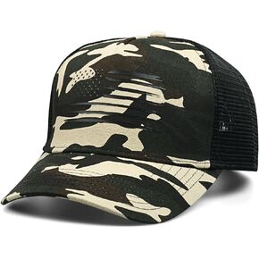 American Flag Trucker Hat Adjustable Snapback Hat Men & Women Baseball Cap Breathable Mesh Hat