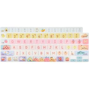 Keyboard Cover Skin for 2021-2024 MacBook Pro 14''/16" (Model: A2442 A2485 A2992 A2779 A2780 A2991 A2918 M1 M2/M3 Pro Pro/Max) M2 MacBook Air 13''/15'' (Model:A2681 A3113 A2941 A3114)Cute Cat