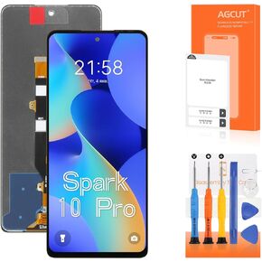 for Tecno Spark 10 Pro Screen Replacement for Tecno Spark 10 Pro LCD Display Touch Screen for Tecno KI7 LCD Digitizer Assembly Repair Parts 6.8"