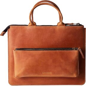 Leather Computer Bag/MacBook Pro 13 inch Bag - Fits MacBook Air & Pro 13" M1 A2337/A2338, M2 A2681, M3 A3113, Cognac in Kuwait