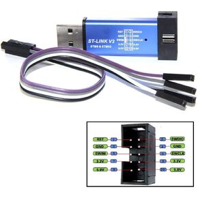 ST-Link V2 Shell Programming Unit mini STM8 STM32 Emulator Downloader