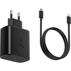 45W Europe Super Fast Charger European Travel Plug Adapter for Samsung Galaxy S24 S23 S22 Ultra Plus iPhone MacBook Air EU International Power Adaptor USB C Wall Charger PD PPS Italy France Spain Euro