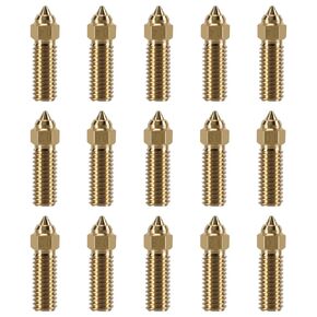 10PCS M6 Brass Nozzles for K1, K1 Max, CR-M4, Ender 3 V3 KE, CR-10 SE 3D Printer (Hardened Steel Nozzles * 10)