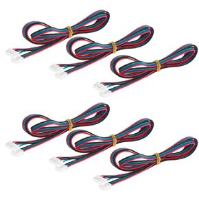 4Pcs 2M/6.5ft Stepper Motor Cables XH2.54 4Pin to XH2.0 6Pin White Terminal Paralled Motor Wires for 3D Printer Stepper Motor Extension Cable (2M 4Pcs)