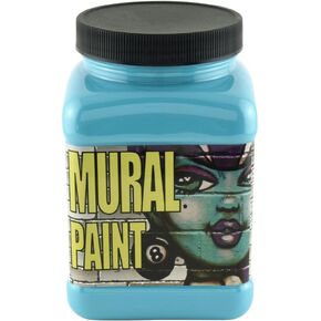 CHROMA Acrylic Mural Paint for Interior and Exterior Murals - Lightfast, Mixable, Hard-Wearing Vibrant Pigment, 16 Oz Calypso (2472)