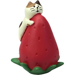 Cute Miniature Cat Figurine Resting on Chocolate Resin Mini Cat Figures, Kitten Miniature Desk Accessories - Perfect Cute Cat Gift for Cat Lovers