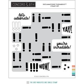 Concord & 9th Exclamations Turnabout™ Stamp Set