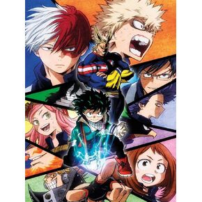 DIY Diamond Painting Kits for Adults,5D My Hero Academia Diamond Art Kit Full Drill Round for Crafts Wall Decor (12" X 16")