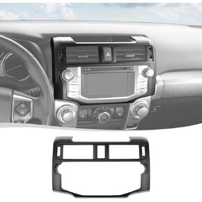 Voodonala for 4Runner Center Console Navigation Panel Cover Interior Antiscrach Antidust Decal Panel Cover for Toyota 4Runner 2010-2019(Carbon Fiber Black Style)
