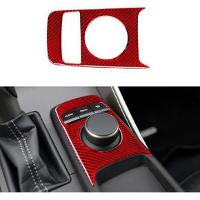 YAMUDA Compatible with Center Console Multimedia Panel Trim Cover Sticker Alcantara Interior Accessories Decal for Lexus is 2013 2014 2015 2016 2017 2018 2019 （Black