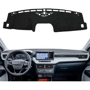 Dash Cover Mat Compatible with Ford Maverick 2022 2023 Dashboard Pad Flannel Non-Slip Custom Sunshade Dashmat No Glare Accessories
