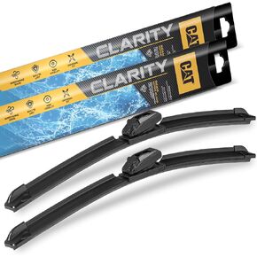 Cat C2.0 Windshield Wipers Blades, Heavy Duty Automotive Replacement Windshield Wiper Blades with Premium Beam Design, All Season Streak-Free Rubber, Silent & Crystal Clear Clean, Fits Most Vehicles