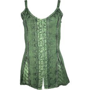 Agan Traders Sleeveless Embroidered Blouses for Women - Summer Fashion Bohemian Tops - Women's Blouses Tank Tops
