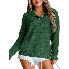 VIMPUNEC Women Fall and Winter Sweaters Trendy Cozy Knit Pullover Cute Long Sleeve Sweater Tops
