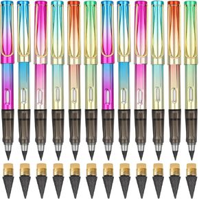 12 حزمة من أقلام الرصاص الأبدية بدون حبر قلم رصاص إنفينيتي مع ممحاة للمكتب (12 قلم رصاص + 12 ممحاة + 12 طرف) in Kuwait