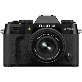 Fujifilm X-T50 Mirrorless Digital Camera XC15-45mmF3.5-5.6 OIS PZ Lens Kit - Charcoal Silver Bundle with Additional Accessories