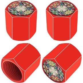 Car Tire Valve Stem Caps, Dream Mushroom Car Wheel Tire Valve Stem Caps/Covers Universal for Cars, Bicycles, Motorcycles, Trucks, Motorcycles for Mushroom Car Accessories