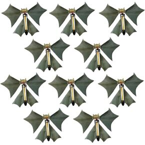 10Pcs Hand Transformation Butterfly Flying Bat Wind up Bat Flutter Card Bat Funny bat Tricky Prop Toys Fake bat Prop (Random Color)