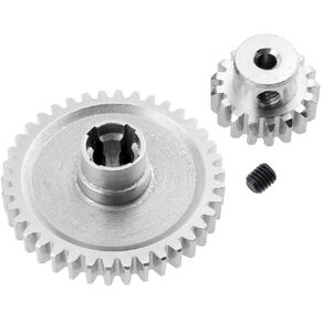 Hobbypark Metal Diff Main Gear 38T & Motor Pinion Gear 17T for RC 1/18 WLtoys A959 A949 A969 A979 استبدال A949-24 RC Car Buggy ترقية أجزاء