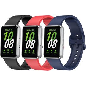 متوافق مع أحزمة ساعة Samsung Galaxy Fit 3، أشرطة بديلة من السيليكون الناعم وأساور معصم رياضية قابلة للتعديل لـ SAMSUNG Galaxy FIT 3 SM-R390 Smartwatch Bands للنساء والرجال
