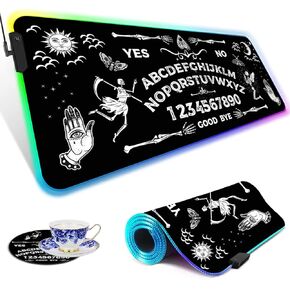 لوحة ماوس ألعاب RGB كبيرة الحجم، لوحة ماوس مكتبية، لوحة ماوس مضيئة، لوحة مفاتيح كبيرة، مقاومة للماء بصرية وغير قابلة للانزلاق، رائعة للاعبين، لوحة ويجا الساحرة in Kuwait