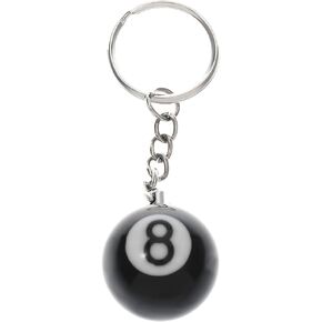 Fuqimanman2020 Billiard Ball Keychain 25mm Diameter Lucky 8 Ball Charm Keychain Personalized Gift