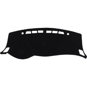 Car Dashboard Cover Mat Compatible for Nissan Sentra 2013-2019, Protective Polyester Black Center Console Interior Trim Dash Board Mat