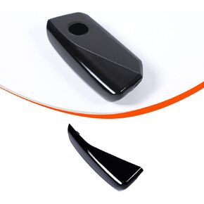 Car Replacement Key Fob Case Compatible for BMW X5 X6 2024/2 3 5 7 X1 X7 iX i7 XM 2023 2024 ABS Plastic BMW Key Side Strip Replacement Trim, for BMW Key Accessories (Glossy Black)