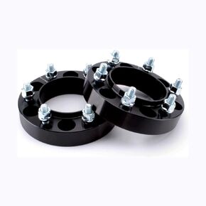 4pcs 1.25" 6x5.5 to 6x5.5 Hub Centric Wheel Spacers 106mm Bore 12X1.5 Studs Compatible for Toyota Tacoma 4runner FJ Cruiser Land Cruiser Sequoia Lexus GX470 GX460 HL450 Black