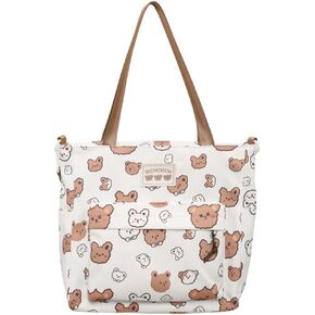Kawaii Backpack with Cute Accessories, Tote Bag Cartoon Graphic Laptop Backpack, Large Capacity Casual Travel Daypack (Strawberry Backpack)