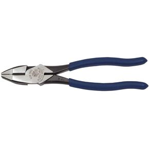 Klein Tools D201-7NE Lineman's New England Nose Pliers with Streamlined Design, Knurled Jaws and Handle Tempering, 7-Inch