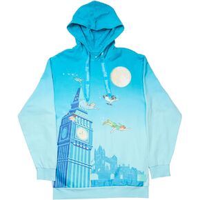 LOUNGEFLY DISNEY PETER PAN YOU CAN FLY UNISEX HOODIE LARGE