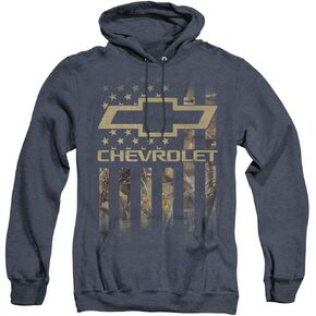 Trevco Chevrolet Camo Flag Unisex Adult Pull-over Heather Hoodie