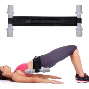 حزام دفع الورك، حزام دفع الورك المطور سهل الاستخدام مع الدمبل وأجراس كيتل بيل والألواح ذات وسادات أوسع وأطول مضادة للانزلاق لصالة الألعاب الرياضية والمنزل والتدريبات in Kuwait