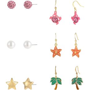 Madison Tyler 6Pairs Cute Studs Earrings Set for Women Girls| New Summer Studs Earrings Set for Women Girls|Summer Earrings Collection