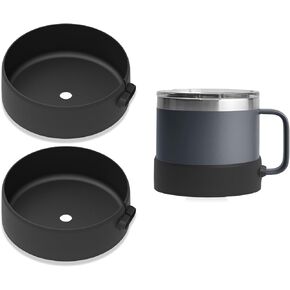 Sleeve Protector for Yeti Rambler 14oz Mug Camping Cup Silicone Boot Bottom Protective Case Holder for Yeti Mug 14oz Rubber Bumper Accessories 1PCS