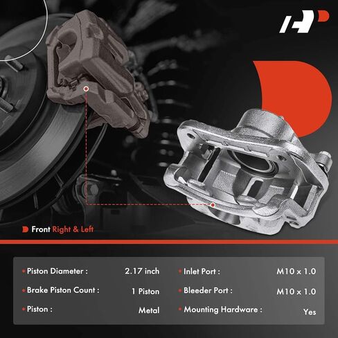 A-Premium Disc Brake Caliper Assembly with Bracket Compatible with Select Kia Models - Rondo 2007 2008 2009 2010 2011 2012 - Front Left Driver Side in Saudi Arabia